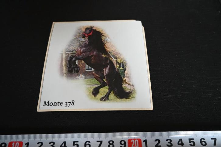 sticker Monte 378  Paard, Verzamelen, Stickers, Zo goed als nieuw, Ophalen