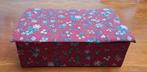Oud stoffen doosje uit frankrijk, Antiek en Kunst, Curiosa en Brocante, Ophalen of Verzenden