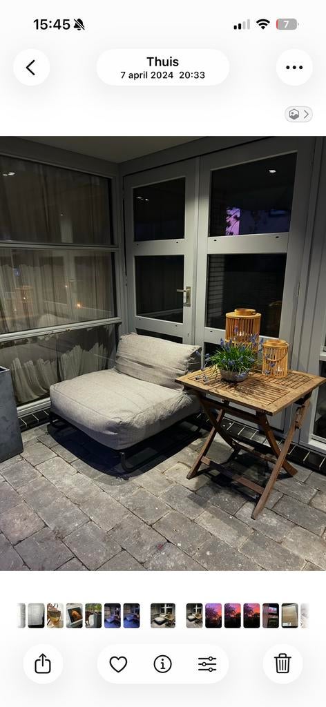 2x Tuin lounge stoelen - Karwei Jules grijs, Ophalen, Gebruikt, Metaal