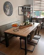 Eetkamer stoelen olijfgroen, Huis en Inrichting, Tafels | Eettafels, Ophalen, Zo goed als nieuw, Rond, 50 tot 100 cm