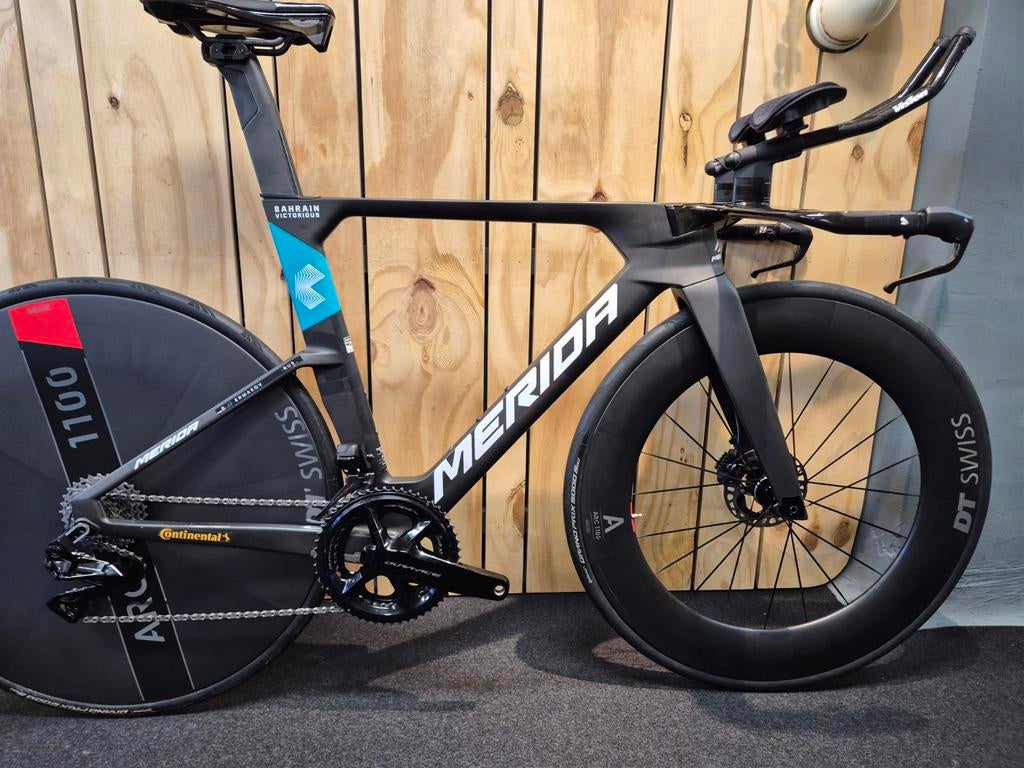 Tijdritfiets Merida Time warp TT, Fietsen en Brommers, Fietsen | Racefietsen, Overige merken, Carbon, Ophalen of Verzenden, Zo goed als nieuw