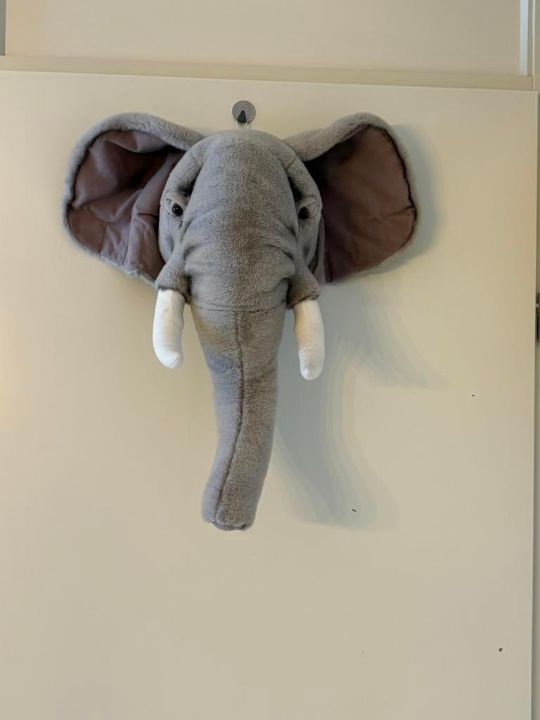 Dierenkop olifant zacht Bibib, Ophalen of Verzenden, Zo goed als nieuw