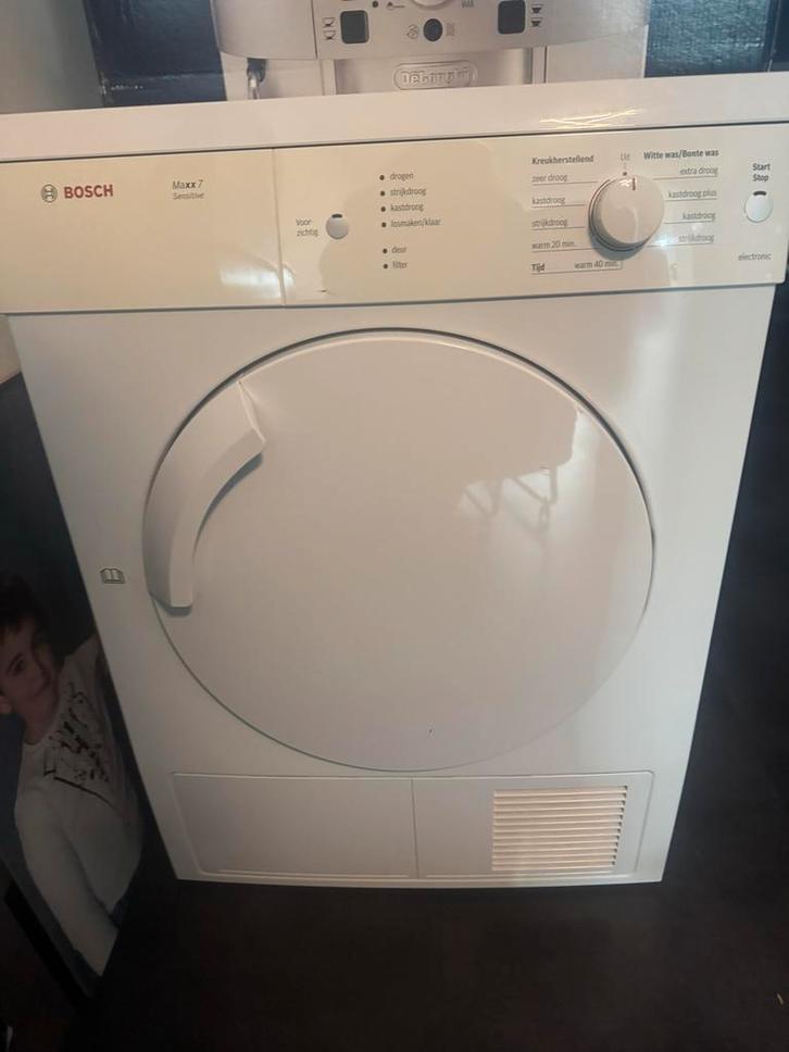 Bosch Maxx 7 Sensitive wasdroger, Witgoed en Apparatuur, Wasdrogers, Gebruikt, Condens, Voorlader, 6 tot 8 kg, 85 tot 90 cm, Ophalen of Verzenden