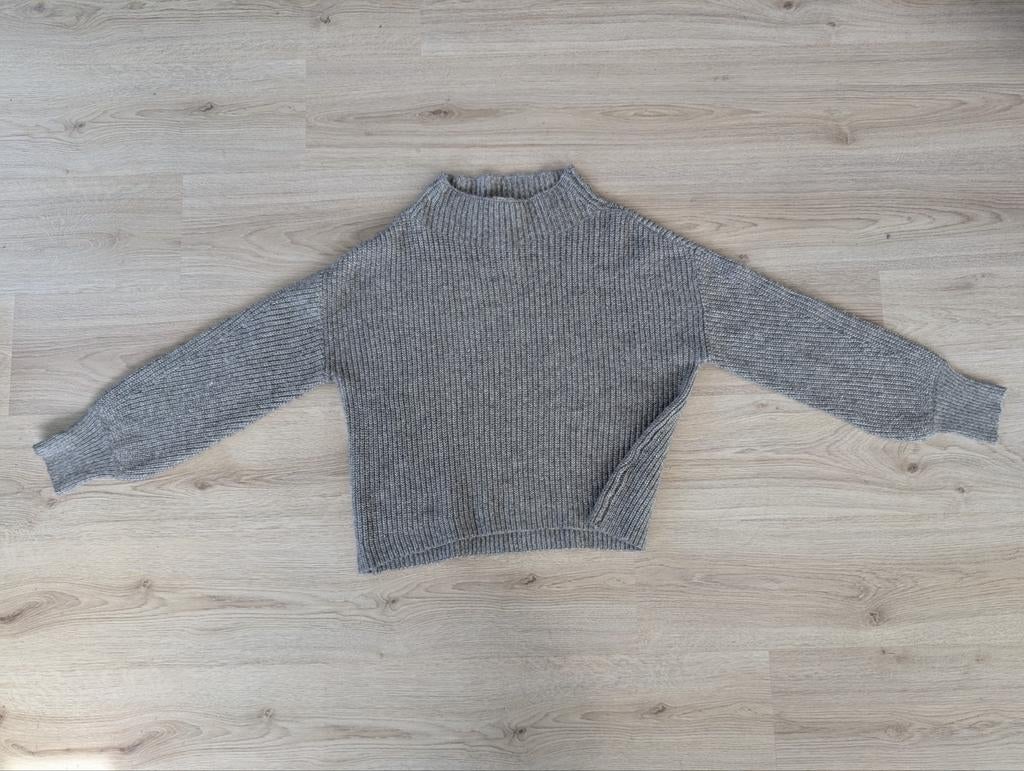 DKNY oversized mock neck trui, maat S, Ophalen of Verzenden, Nieuw, Grijs