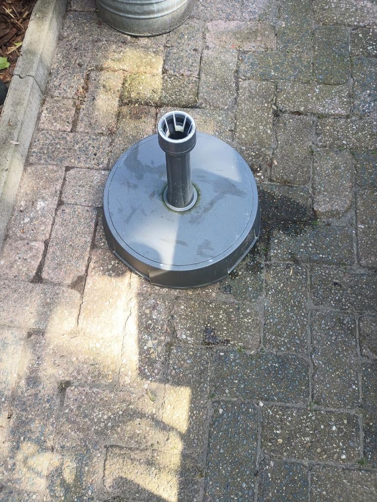 Parasolvoet grijs, stevig en stabiel beton, Ophalen