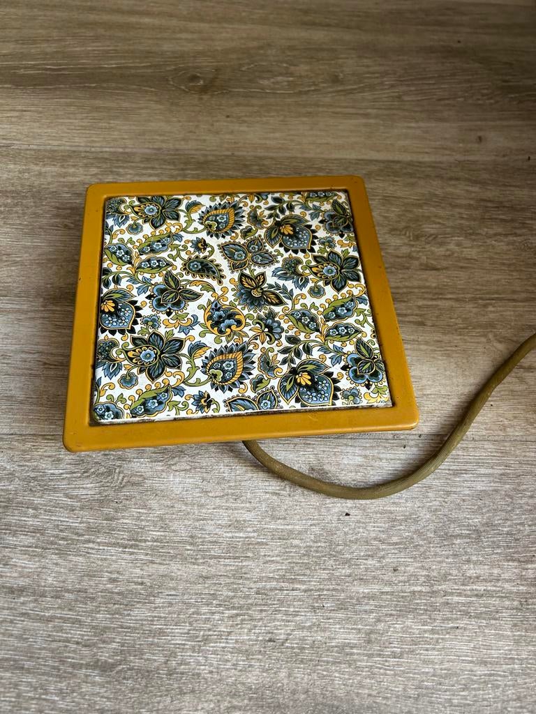 Vintage Inventum theewarmer met bloemenpatroon, Ophalen of Verzenden, Gebruikt