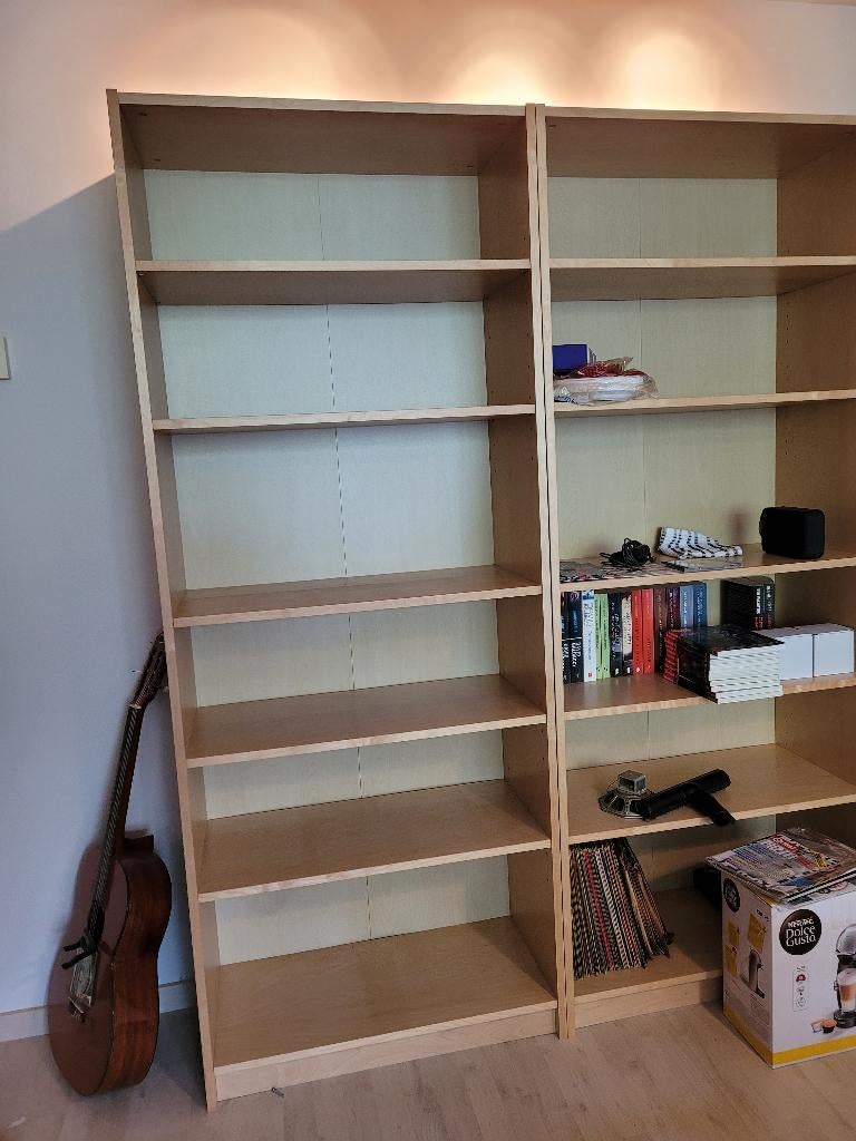 Billy boekenkast 2x, Ophalen, 200 cm of meer, 50 tot 100 cm, Zo goed als nieuw