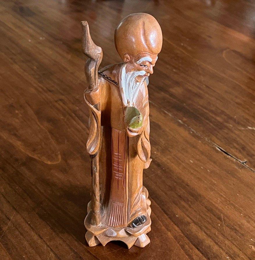 Chinees beeldje van een oude man, Ophalen of Verzenden