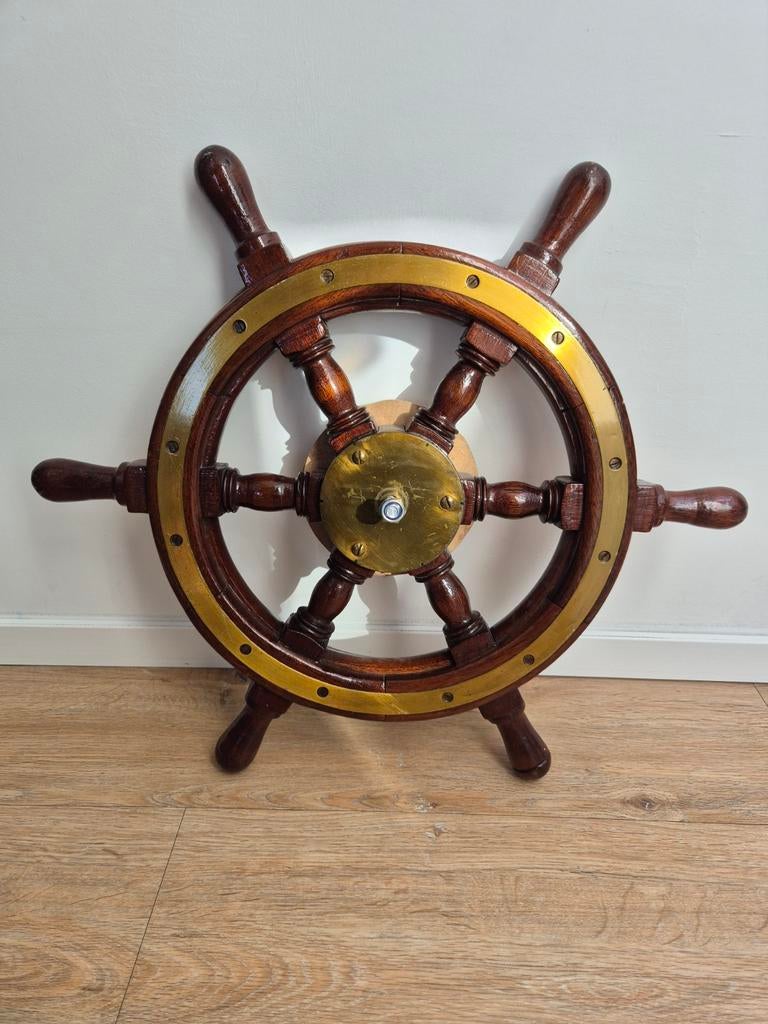 Origineel Houten Scheepsroer - Decoratie of Gebruik, Watersport en Boten, Ophalen, Gebruikt, Dekbeslag, Zeilboot of Motorboot