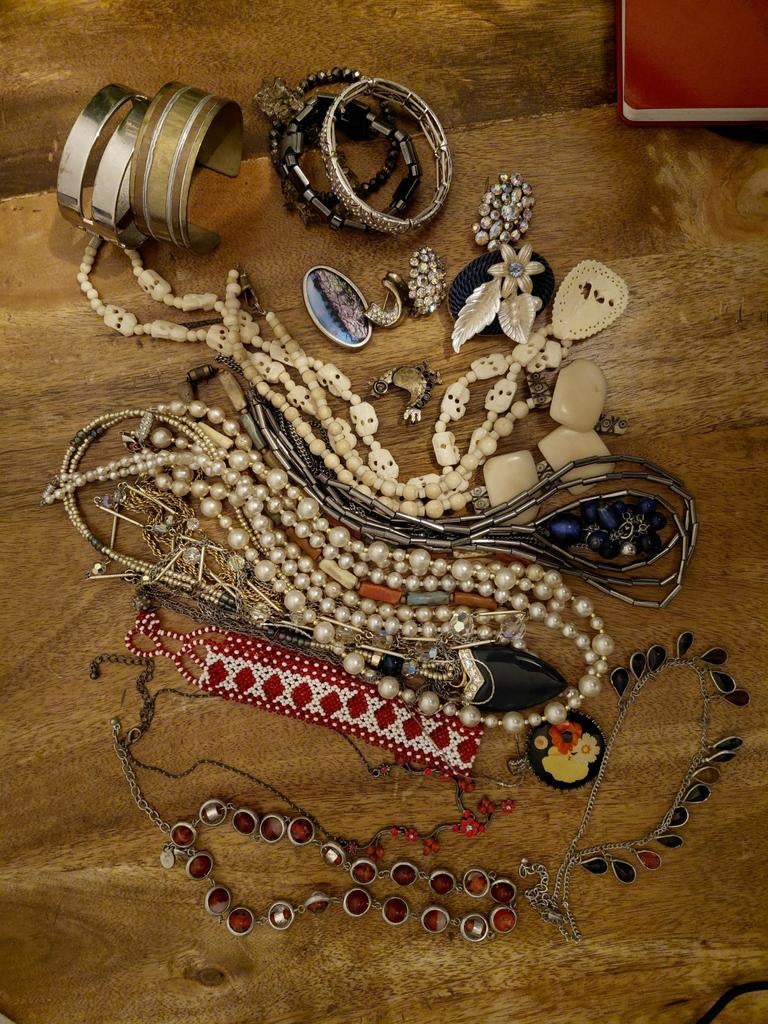 Verzameling sieraden, Ophalen of Verzenden, Zo goed als nieuw, Overige kleuren, Overige materialen