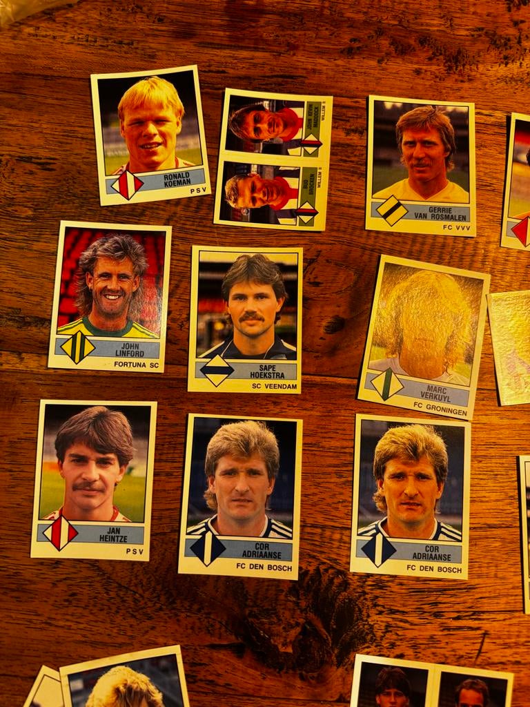 Panini Voetbal 87 Plaatjes - Diverse Spelers, Ophalen of Verzenden, Gebruikt, Meerdere plaatjes