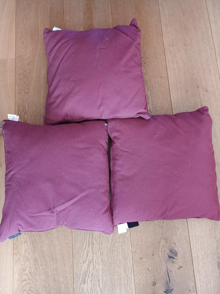 Sierkussen 45x45 Panama Bordeaux, Ophalen, Zo goed als nieuw, Rood, Vierkant