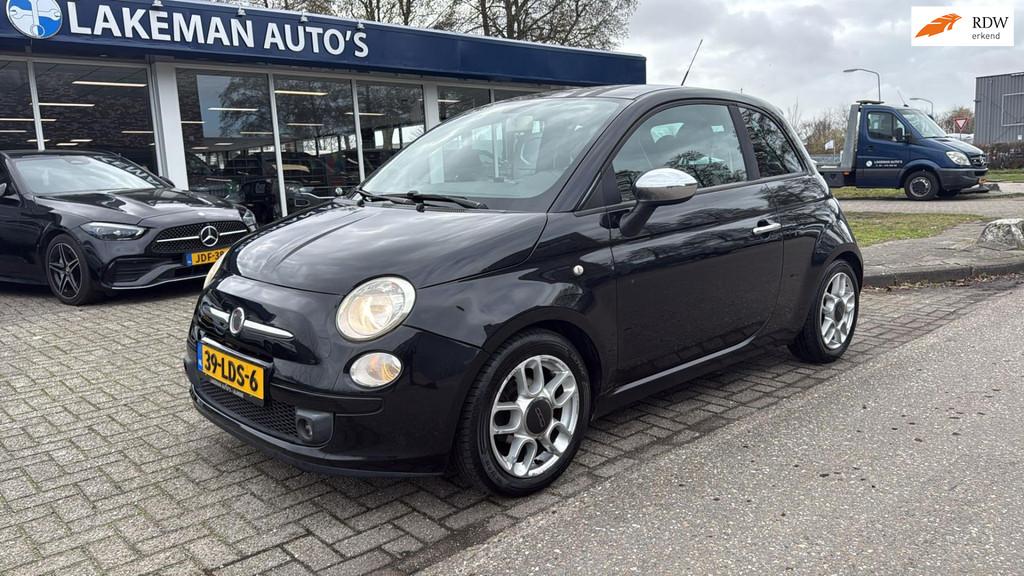 Fiat 500 1.2 Sport AUTOMAAT Blackline Huurkoop Inruil APK Ga, Euro 5, Gebruikt, 1242 cc, 4 cilinders