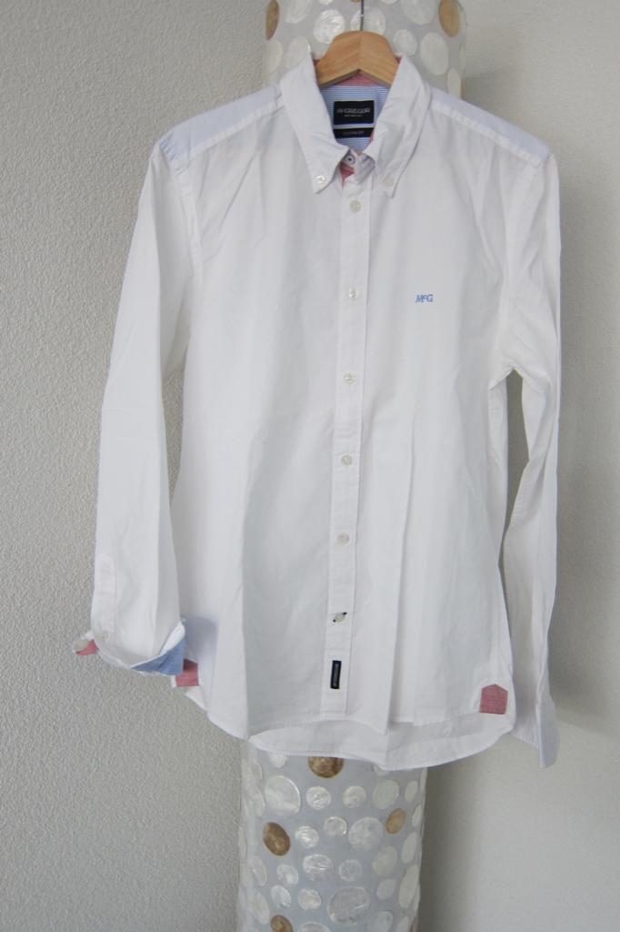 Mcgregor overhemd wit custom fit m, McGregor, Wit, Zo goed als nieuw, Schipluidenlaan 20 5035KJ Tilburg