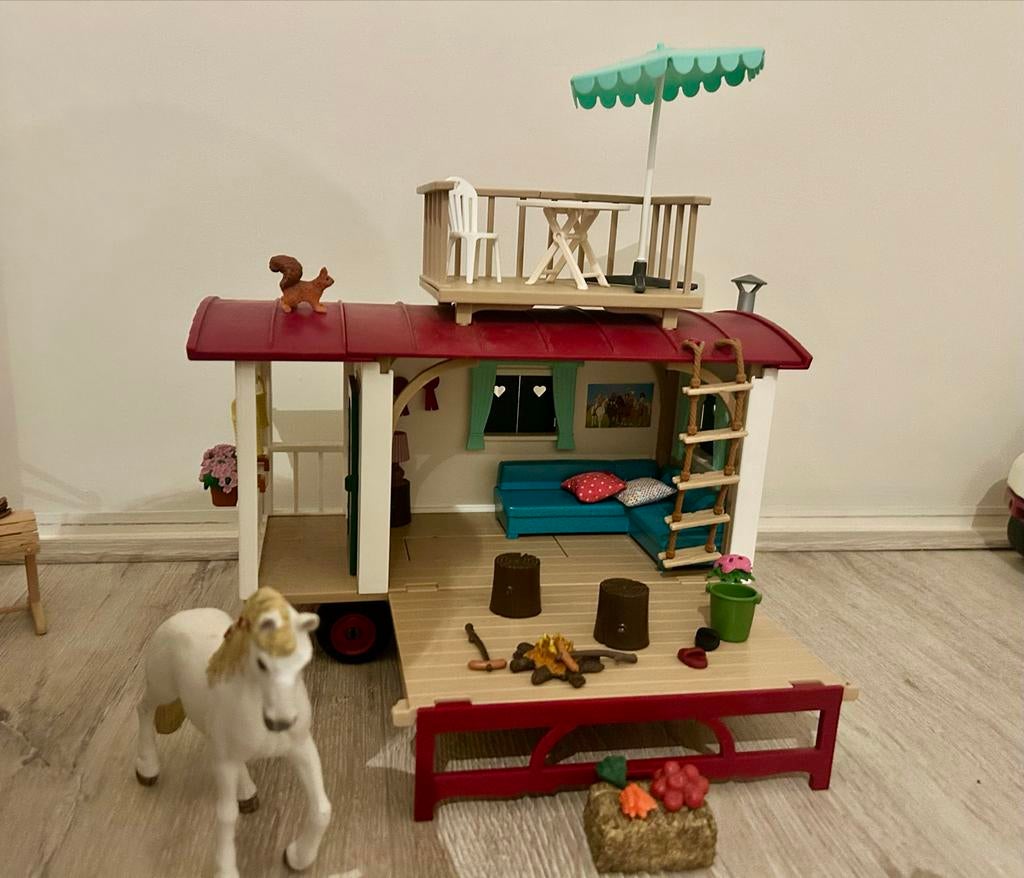 Schleich Horse Club Woonwagen (42415), Ophalen of Verzenden, Zo goed als nieuw