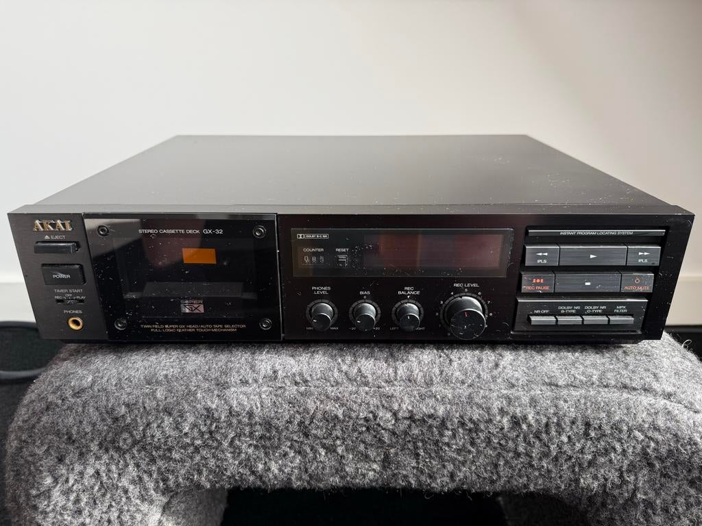 Akai GX-32 Stereo Cassettedeck - Vintage Audio, Ophalen, Enkel, Akai, Tiptoetsen