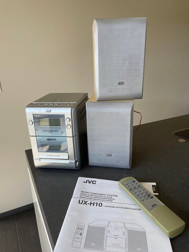 JVC UX-H10 Micro Component System met CD, Radio, Cassette, Ophalen of Verzenden, Zo goed als nieuw, Microset, Cassettedeck