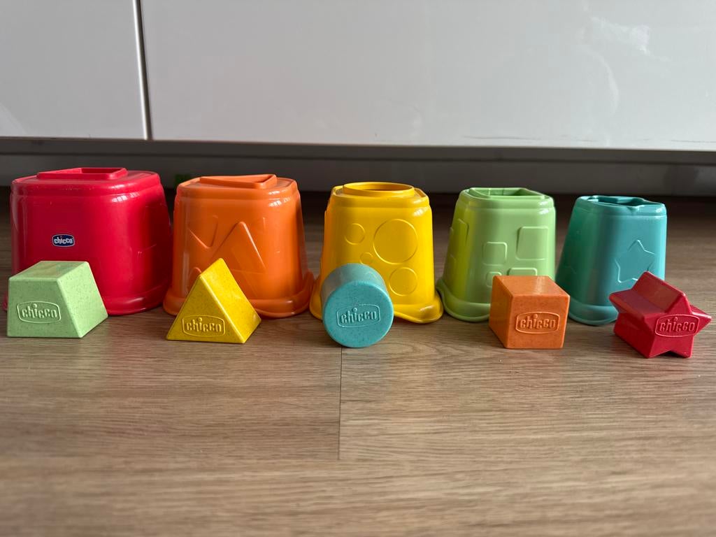 Chicco stapeltoren en vormenstoof - Educatief speelgoed, Ophalen, Gebruikt, Overige typen