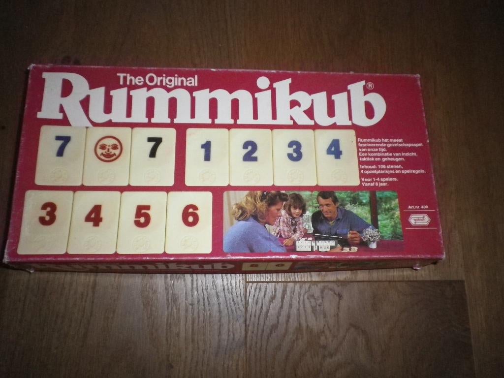 Rummikub grote stenen van 4 cm, Ophalen of Verzenden, Gebruikt, Goliath