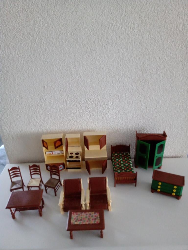 Allerlei Vintage Poppenhuis Meubeltjes, Verzamelen, Poppenhuizen en Toebehoren, Ophalen of Verzenden, Gebruikt, Decoratie