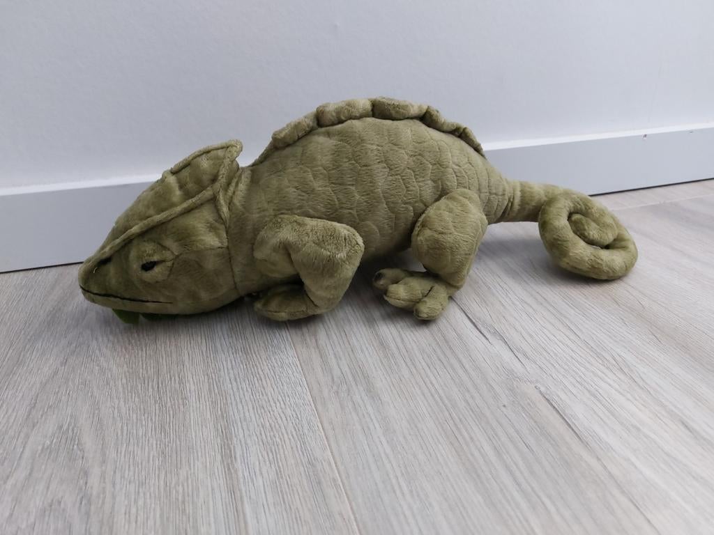 Knuffel kameleon leguaan baardagaam reptiel L1694, Ophalen of Verzenden, Zo goed als nieuw, Overige typen