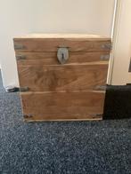 Teak houten kist, Ophalen, Minder dan 50 cm, Gebruikt, Teakhout