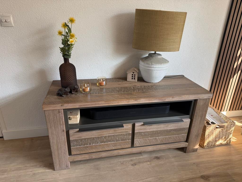 Te koop tv meubel, 100 tot 150 cm, Ophalen of Verzenden, Zo goed als nieuw, Minder dan 100 cm