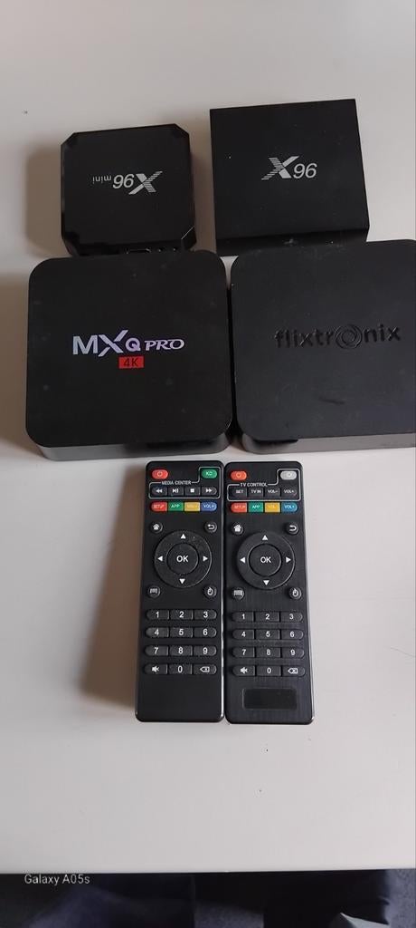 Set van 4 Android TV Boxen met Afstandsbedieningen, Audio, Tv en Foto, Mediaspelers, Ophalen of Verzenden