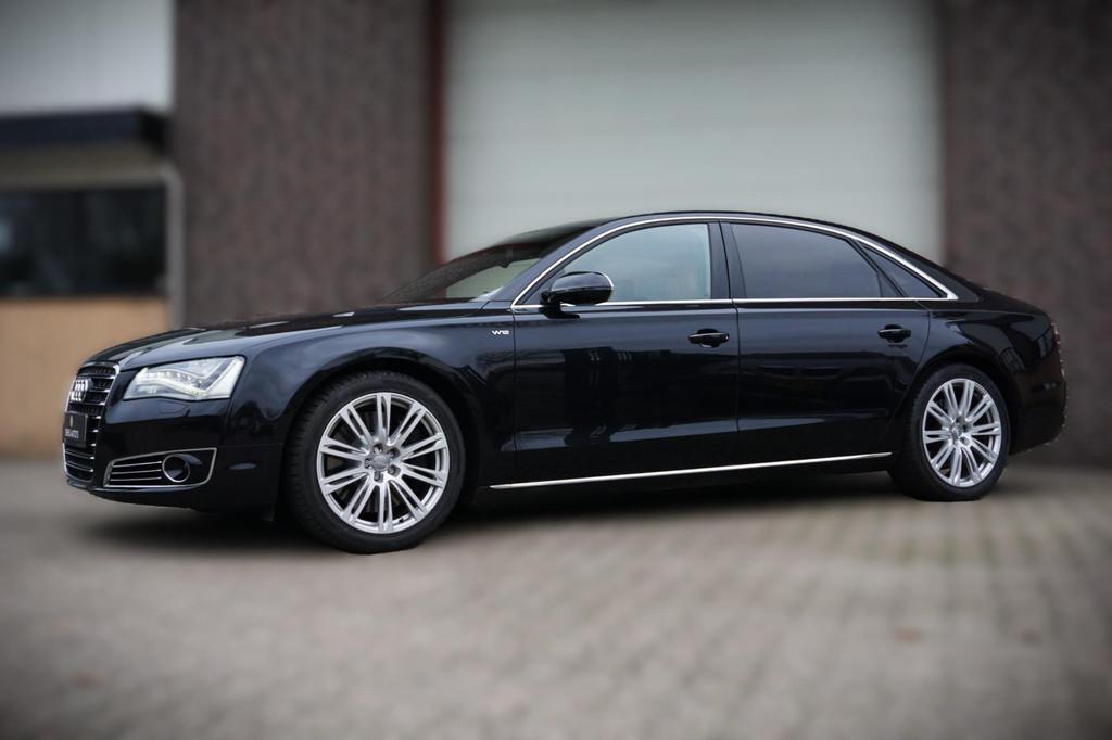 Audi A8 6.3 W12 Quattro Lang Uniek!|Televisie|Koelkast|Compl, Automaat, 6299 cc, Gebruikt, Beige