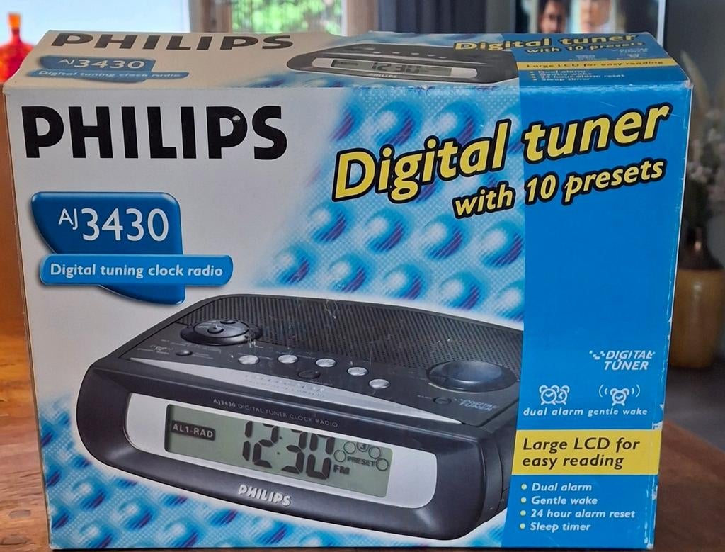 Philips AJ3430 Wekkerradio NIEUW, Ophalen of Verzenden, Zo goed als nieuw, Radio