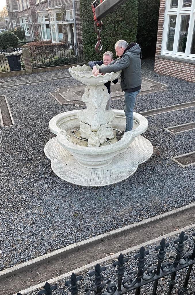 Prachtige Italiaanse sierfontein exclusief en klassiek, Ophalen, Gebruikt, Fontein