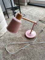 Roze burolamp met E14 fitting, Ophalen of Verzenden, Metaal, Minder dan 50 cm