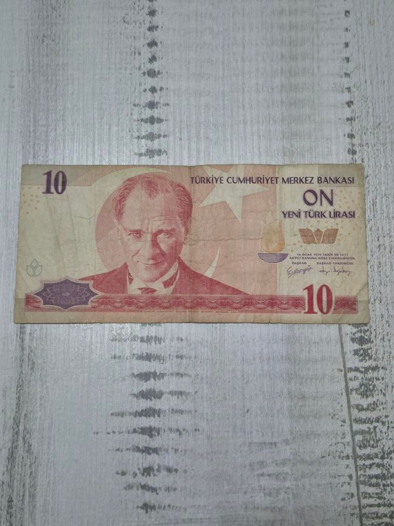 Turkije 10 Yeni Türk Lirası 2005 bankbiljet, Postzegels en Munten, Bankbiljetten | Europa | Niet-Eurobiljetten, Ophalen of Verzenden
