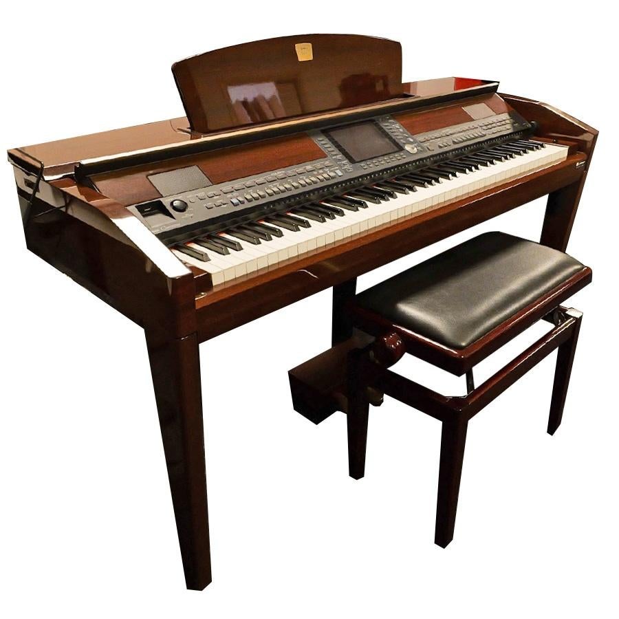 Yamaha CVP-509PM Mahonie Hoogglans Ritme Piano, Muziek en Instrumenten, Gebruikt, Bruin, Ophalen of Verzenden, Piano