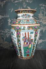 Kleurrijke chinese vaas hoogte 50cm diameter 30cm  XL, Ophalen