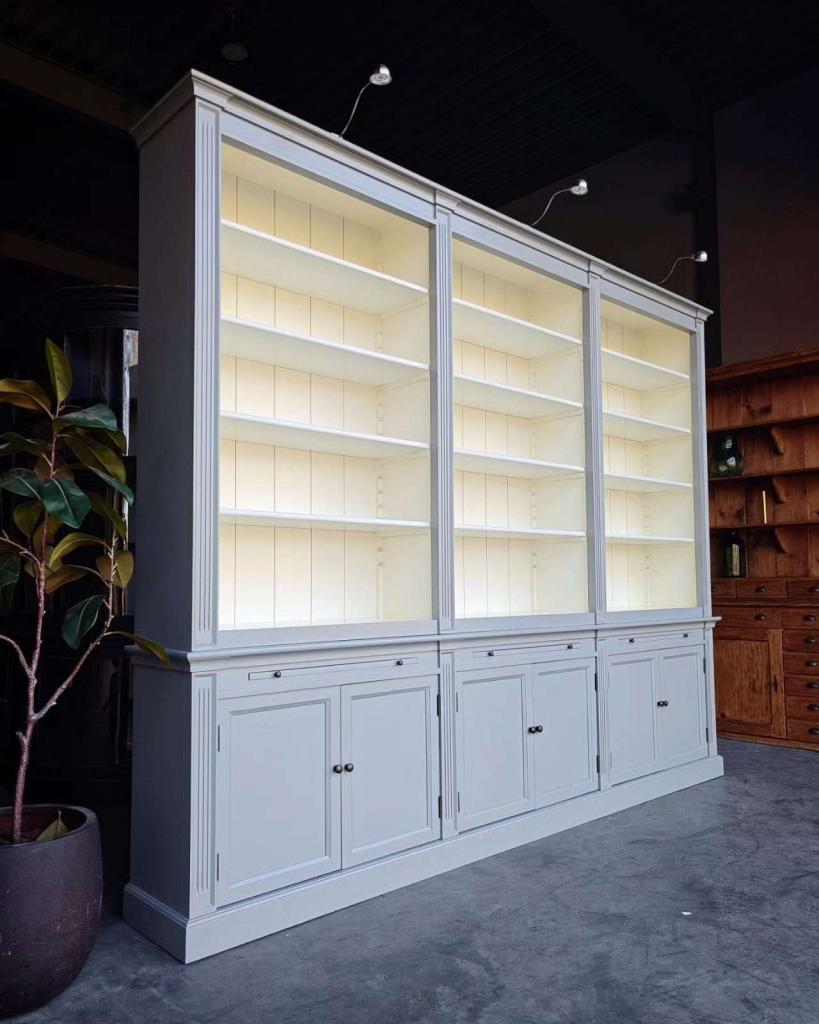 Grote / Brede bibliotheekkast | Hoge Boekenkast  300cm #2718, Huis en Inrichting, Kasten | Boekenkasten, Niet ingevuld, Metaal