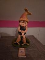 Laaf beeldje 'De Visser' met paspoort, Ophalen of Verzenden, Zo goed als nieuw, Beeldje of Poppetje