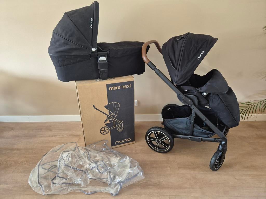 Nuna Mixx Next kinderwagen + reiswieg, Kinderen en Baby's, Zo goed als nieuw, Combiwagen, Verstelbare duwstang, Ophalen