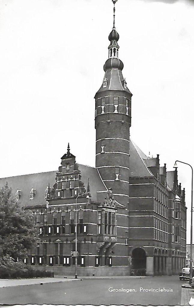 Groningen- -Provinciehuis., Verzenden, 1960 tot 1980, Gelopen, Groningen