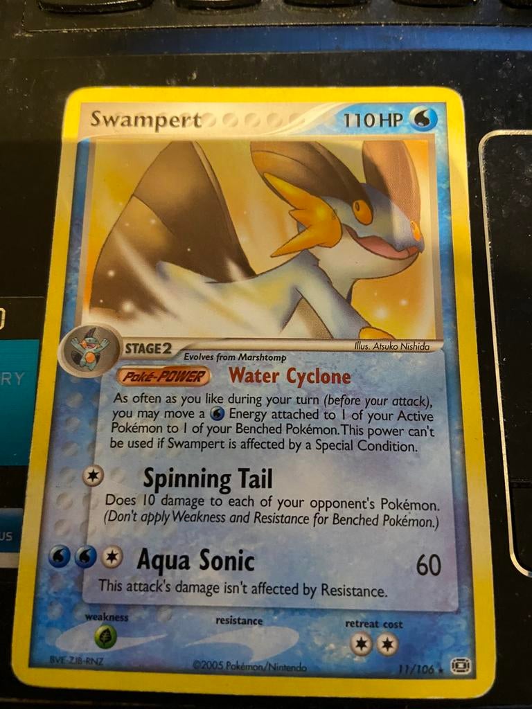 Swampert Pokemon Emerald, Ophalen, Gebruikt, Losse kaart