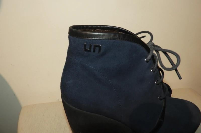 United Nude gevoerde warme enkel laars sleehak blauw 38, Lage of Enkellaarzen, United nude, Gedragen, Verzenden