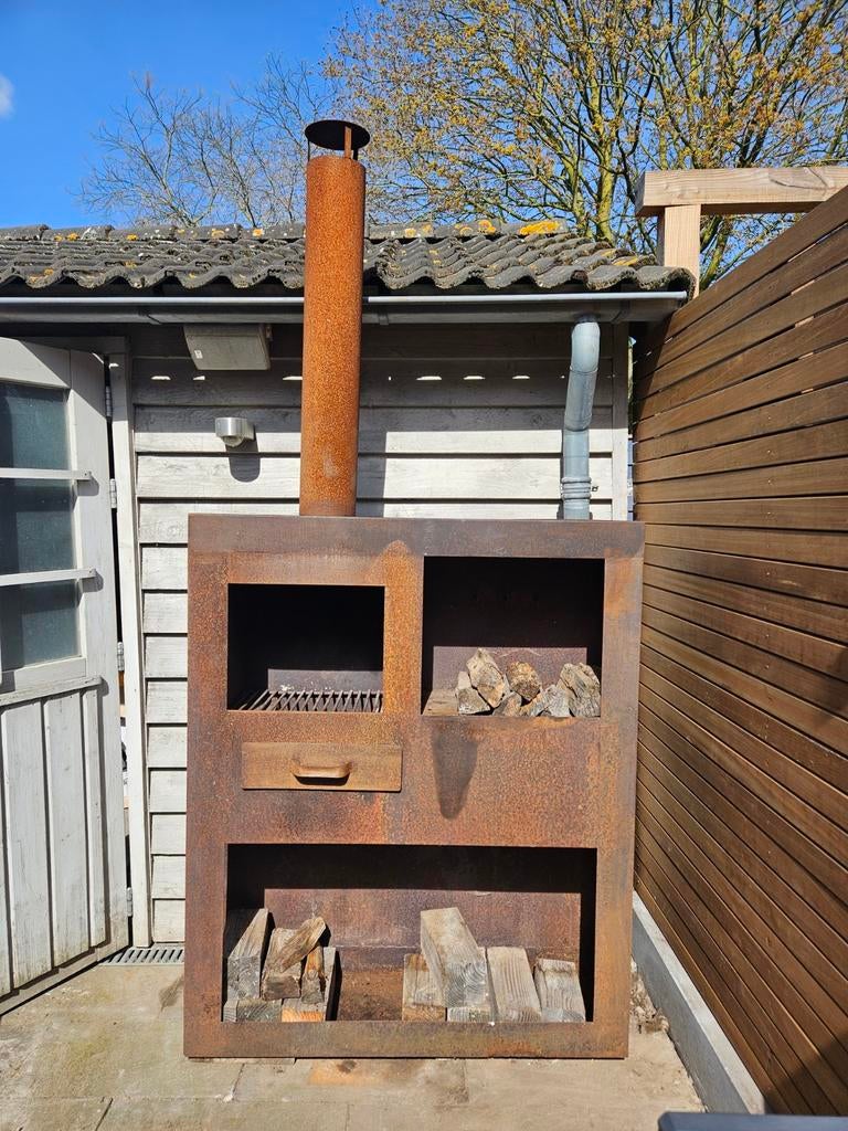 Tuinhaard cortenstaal, Tuin en Terras, Ophalen of Verzenden, Gebruikt