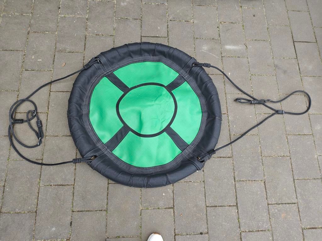 Groene vogelnestschommel/ ronde schommel, Ophalen, Gebruikt, Schommel
