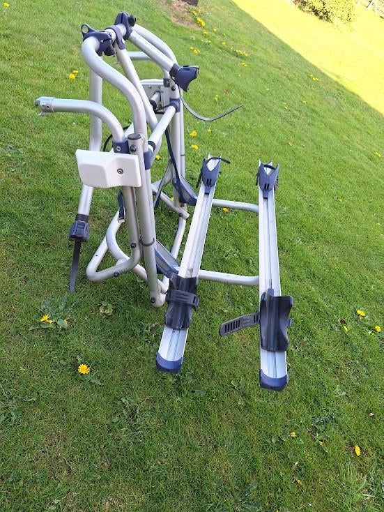 Omnibike 12 v lift  fietsendrager voor camper,caravans, Ophalen, 2 fietsen, Gebruikt, Achterklepdrager