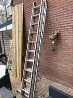 Ladder 3-delig, Ophalen, Zo goed als nieuw, Ladder, Opvouwbaar of Inschuifbaar