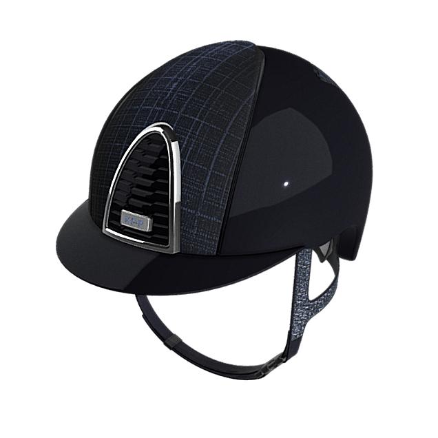 KEP Italia Cromo 2.0 M (51-58) Donkerblauw Polish Galassia, Ophalen of Verzenden, Zo goed als nieuw, Dressuur, Cap