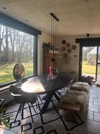 Hanglamp industrieel zwart Kwantum, Huis en Inrichting, Zo goed als nieuw, Metaal, Minder dan 50 cm, Ophalen