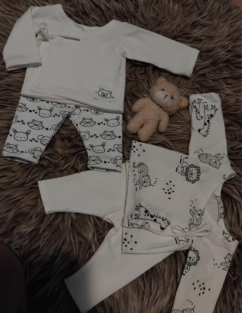 Prematuur Handgemaakt Baby Trico Set - Maat 38 incl verz.k, Verzenden, Nieuw, Handgemaakt, Jongetje of Meisje