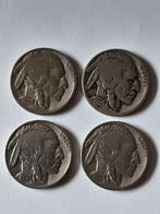 3x five cents buffalo usa  kk f.30.1, Ophalen of Verzenden, Noord-Amerika
