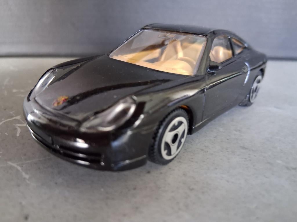 Zwarte Porsche 911 (996) modelauto, Ophalen of Verzenden, Gebruikt, Auto, Overige merken